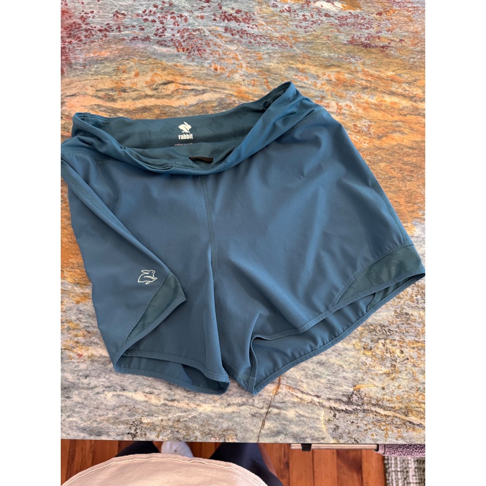 Rabbit Women's FKT 4" Trail Running Shorts Blue Size Medium MD 360 Pocket